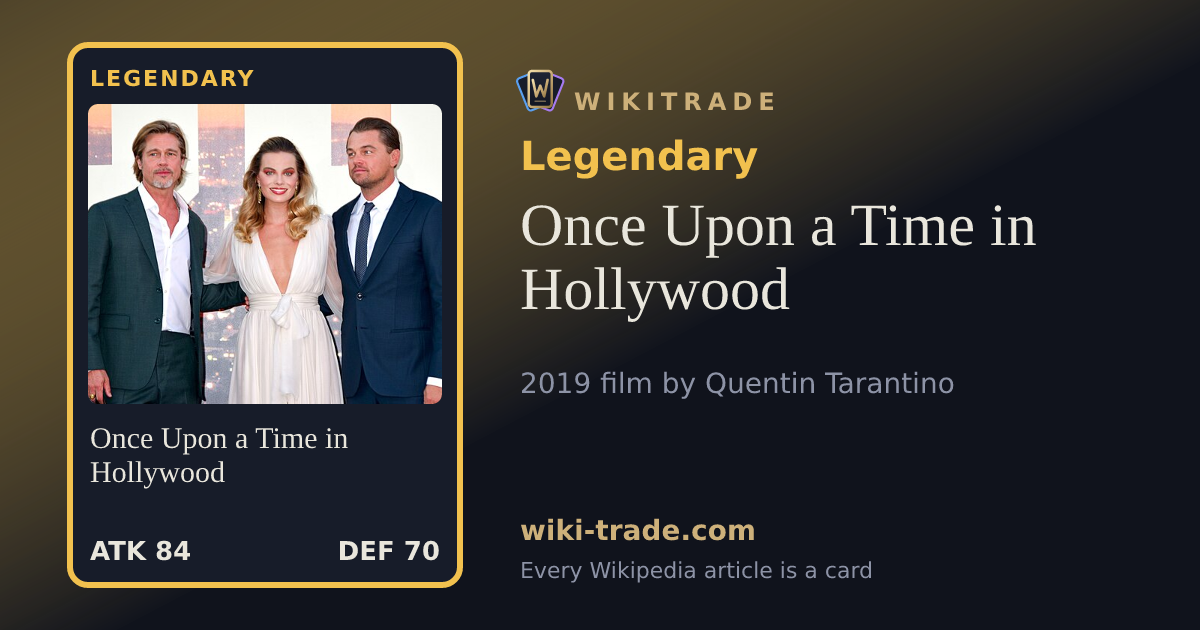 Once Upon a Time in Hollywood — Legendary card