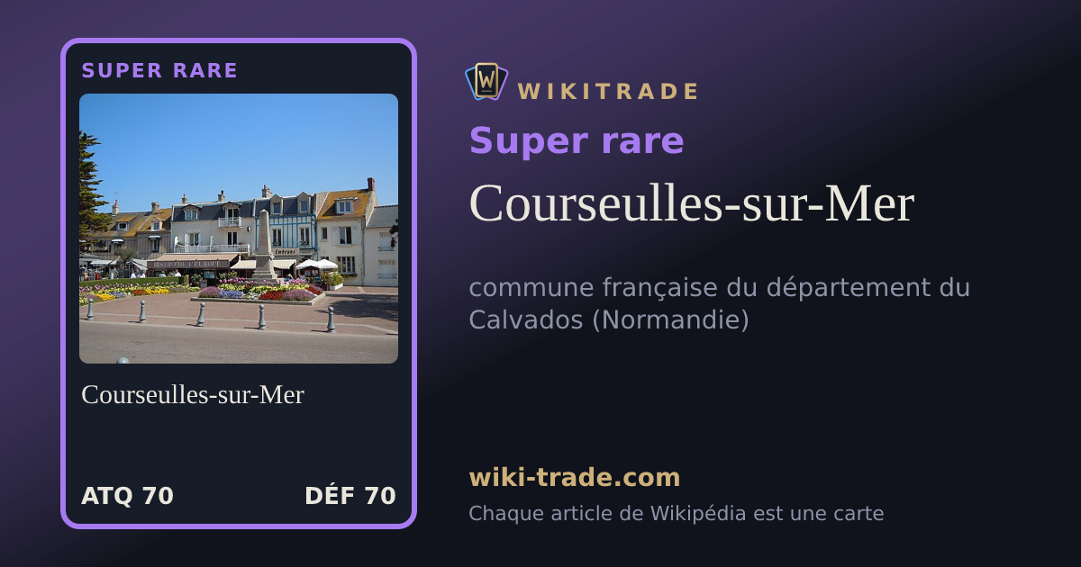 Courseulles-sur-Mer — carte Super rare
