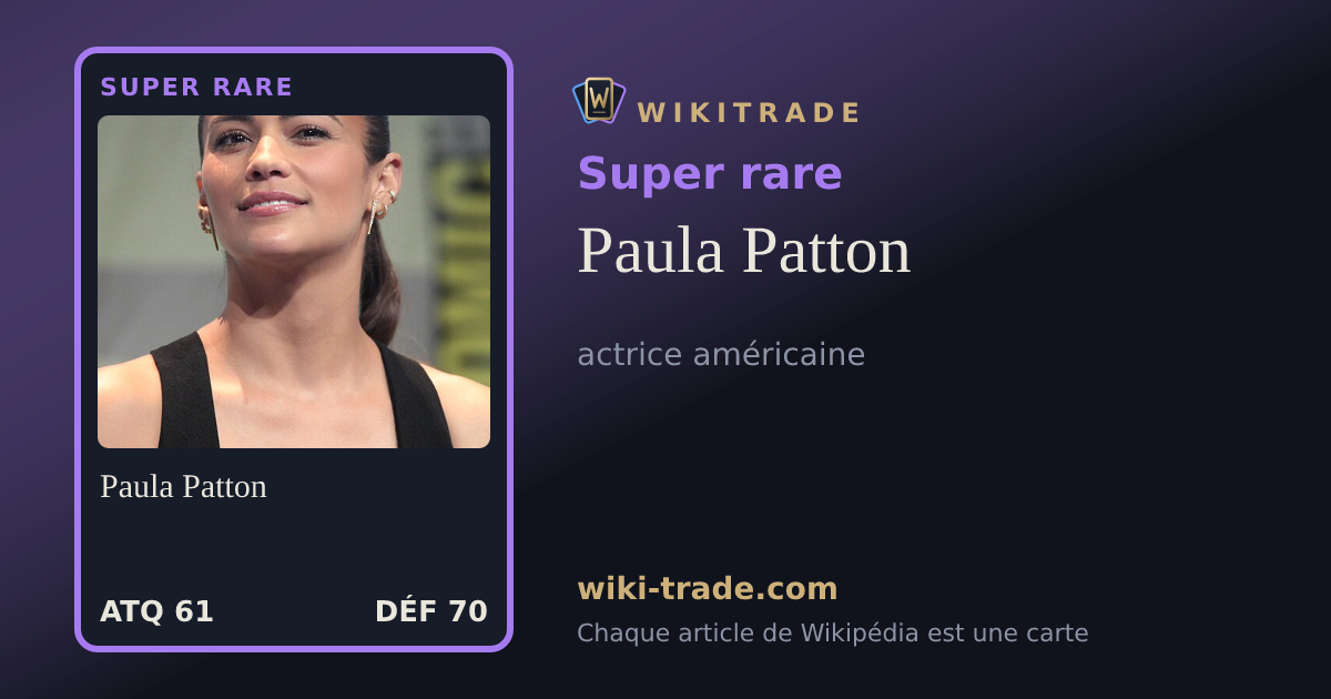 Paula Patton — carte Super rare