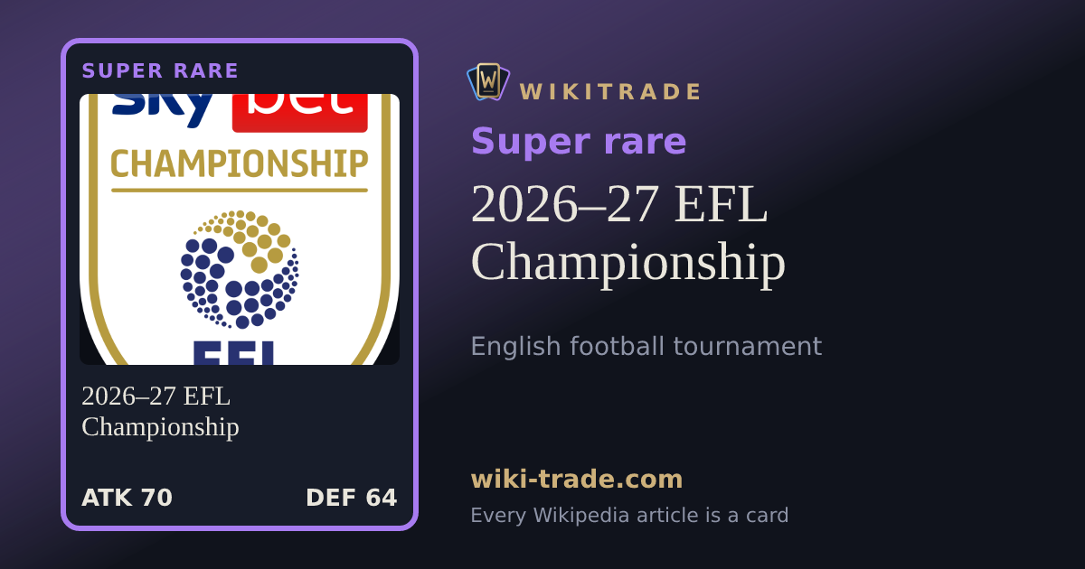 2026–27 EFL Championship — Super rare card