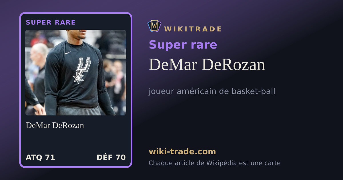 DeMar DeRozan — carte Super rare