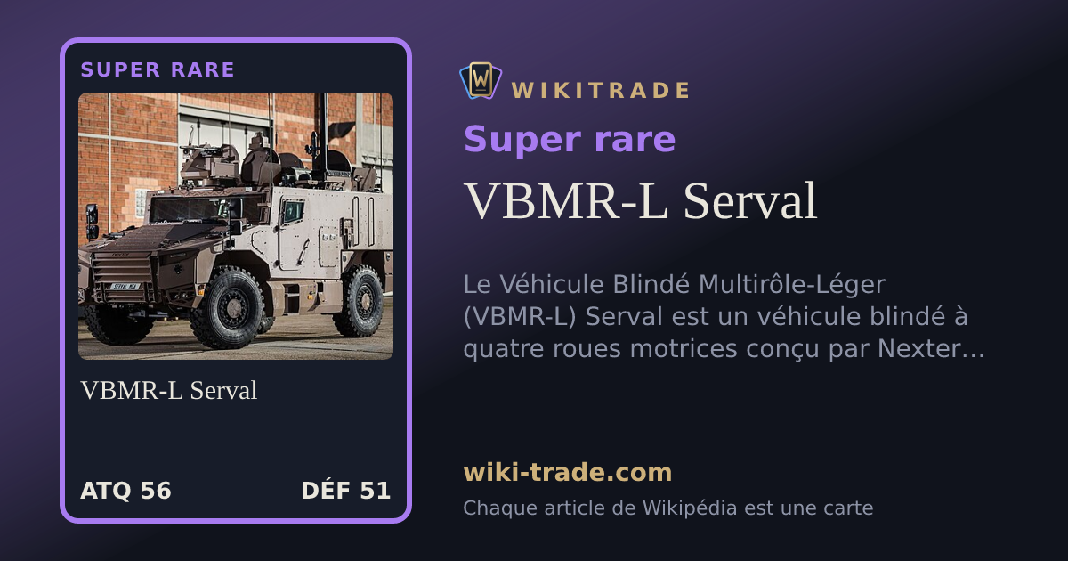 VBMR-L Serval — carte Super rare