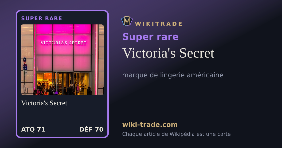 Victoria's Secret — carte Super rare