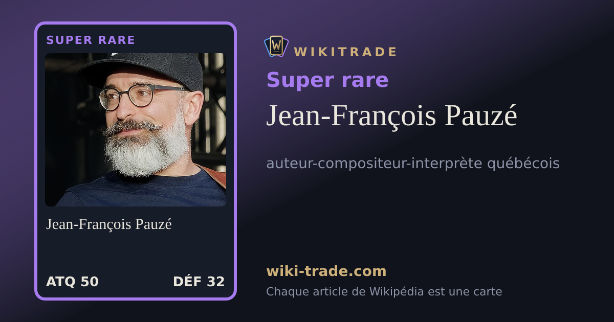 Jean-François Pauzé — carte Super rare