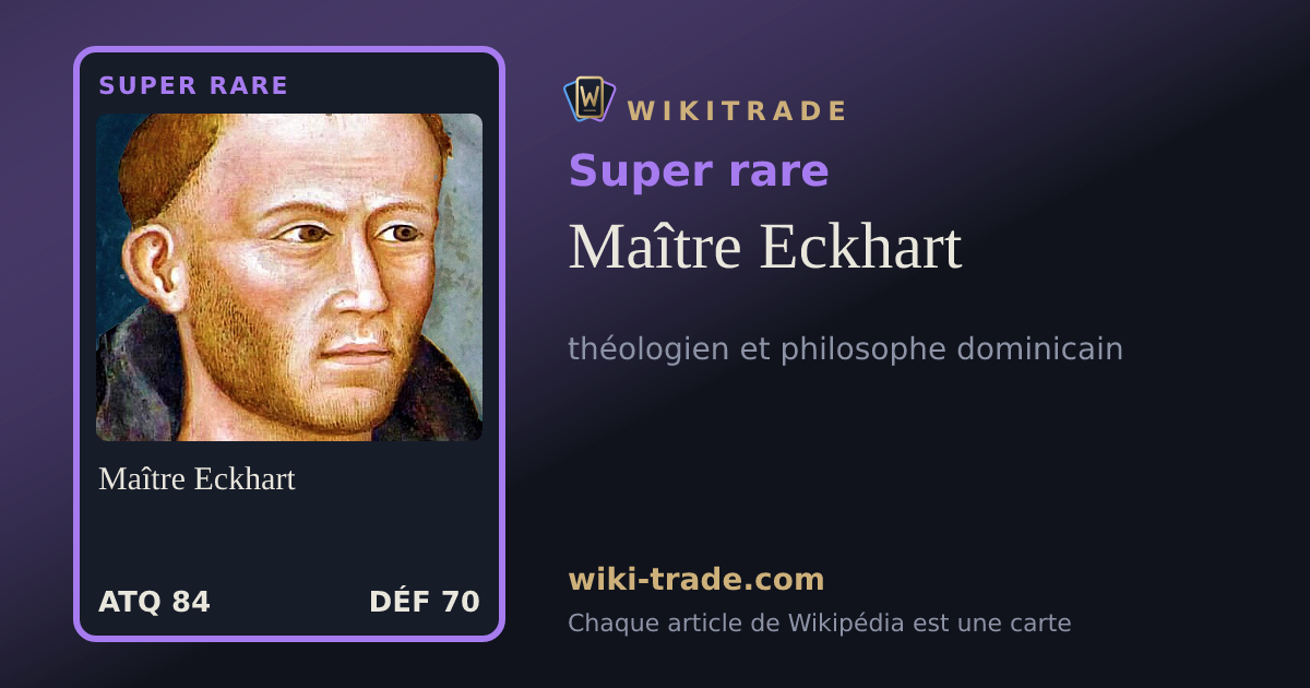 Maître Eckhart — carte Super rare