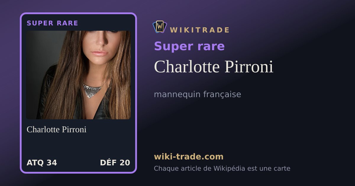 Charlotte Pirroni — carte Super rare