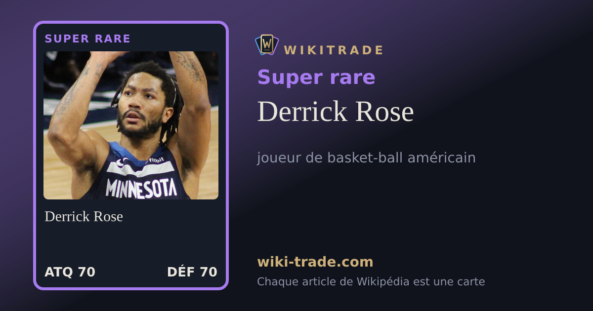 Derrick Rose — carte Super rare