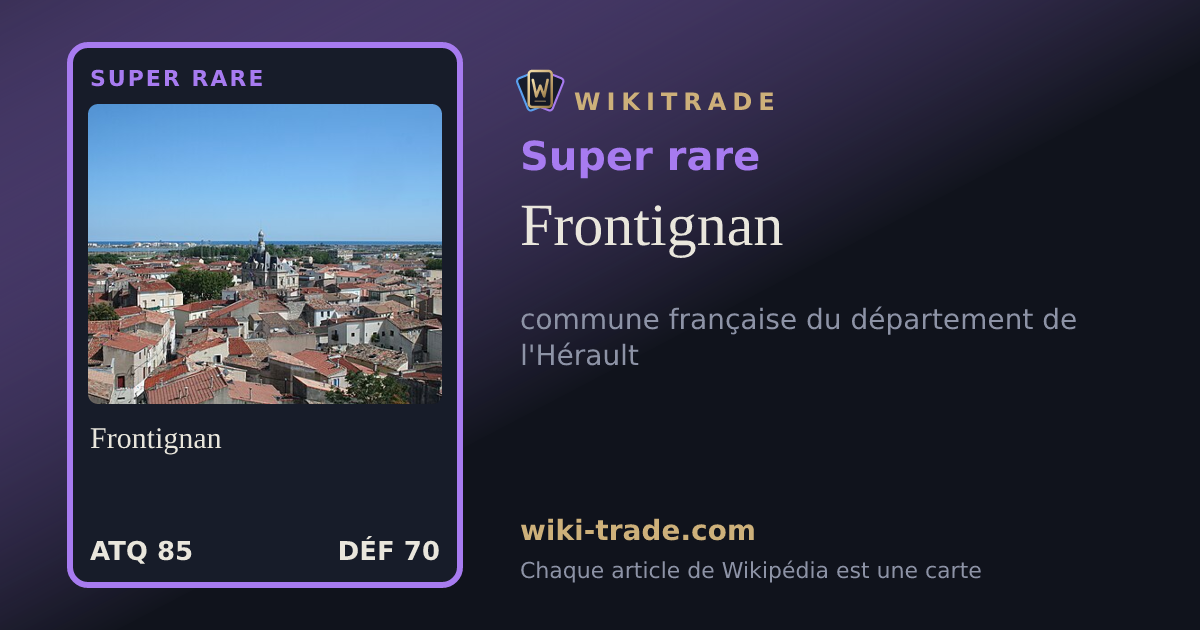 Frontignan — carte Super rare