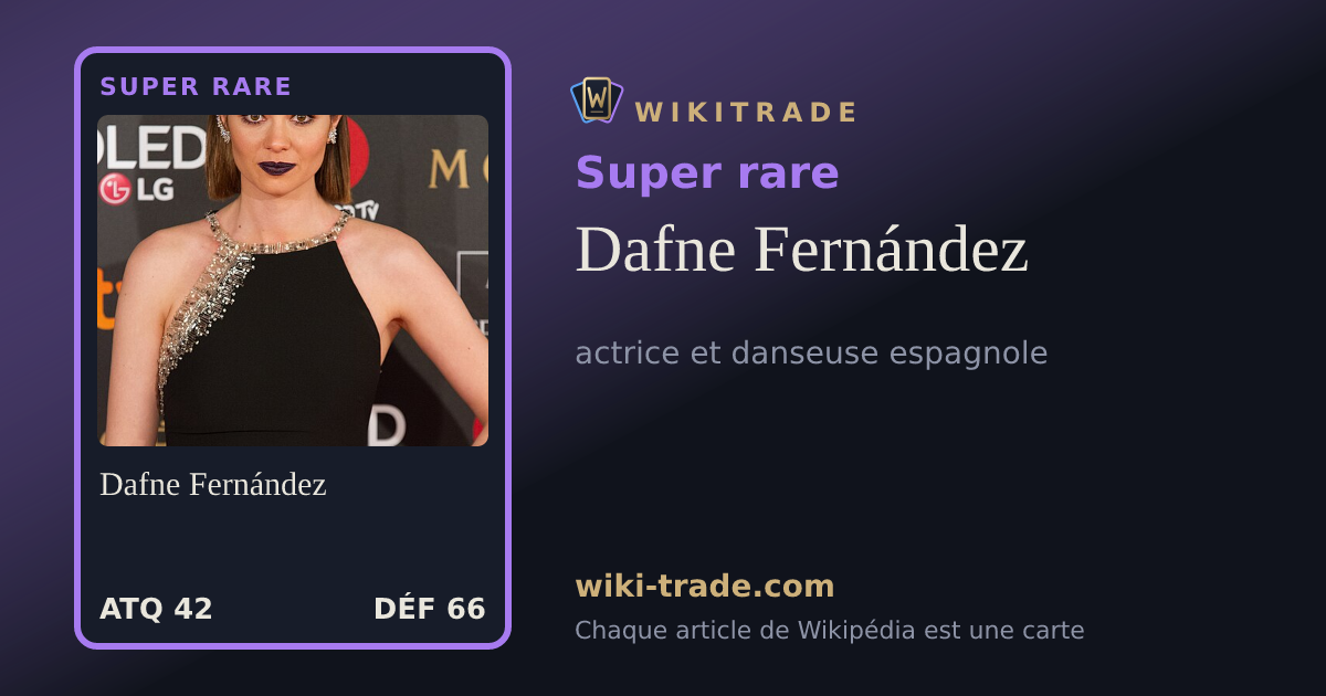 Dafne Fernández — carte Super rare