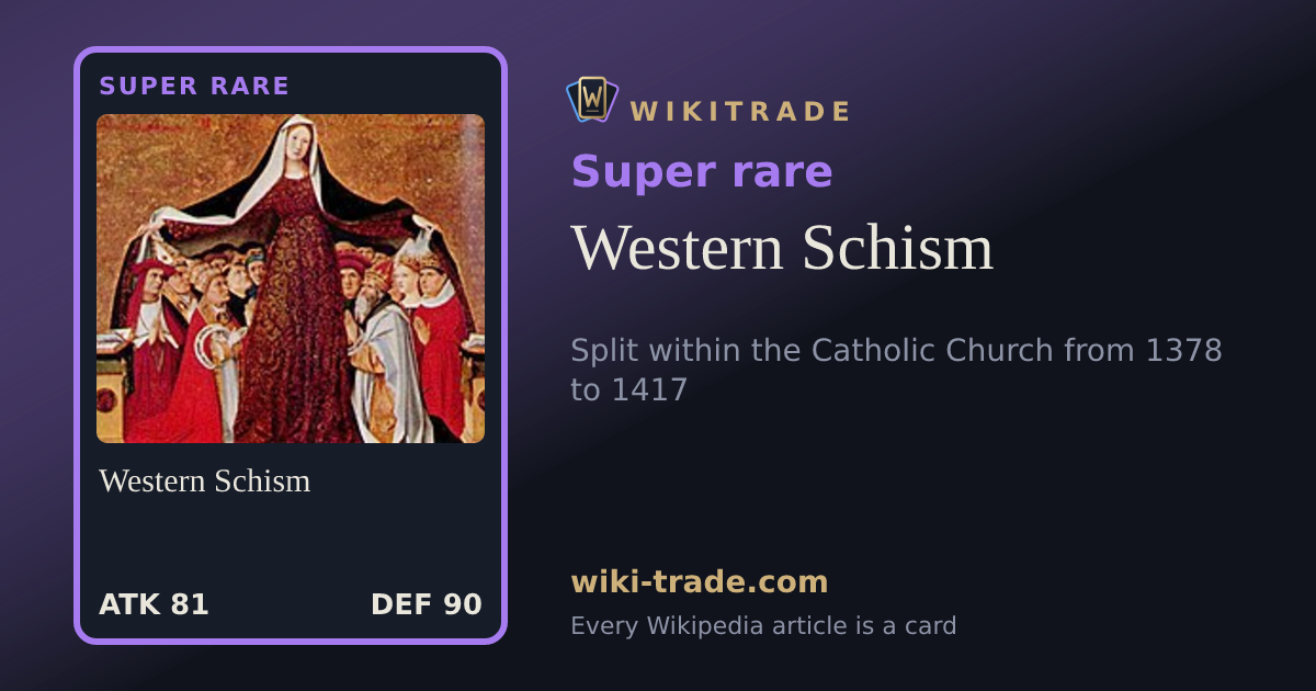 Western Schism — Super rare card
