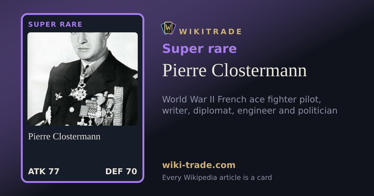 Pierre Clostermann — Super rare card