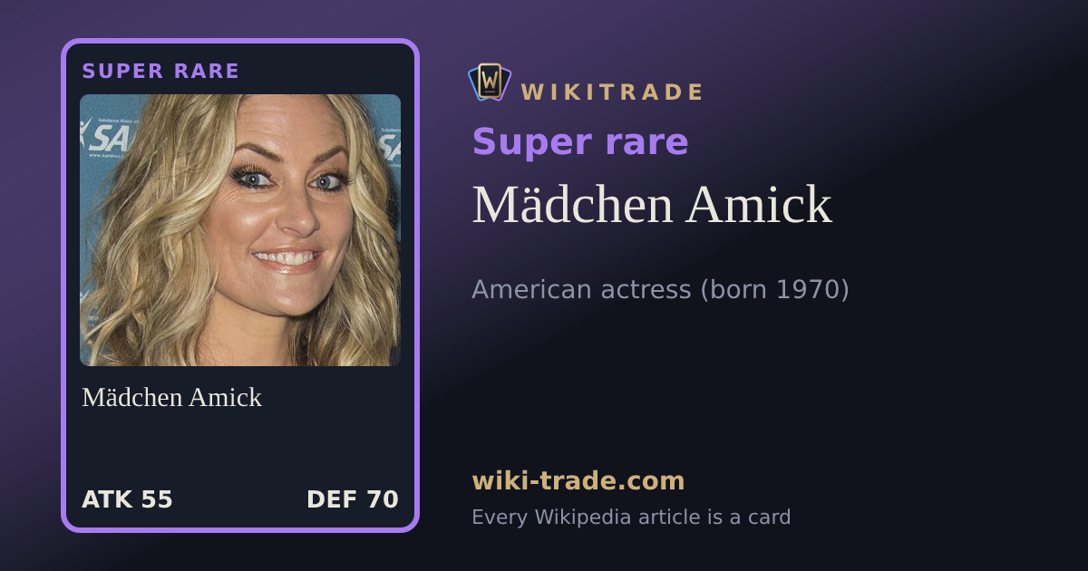 Mädchen Amick — Super rare card