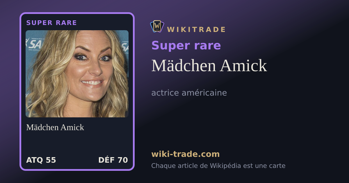 Mädchen Amick — carte Super rare