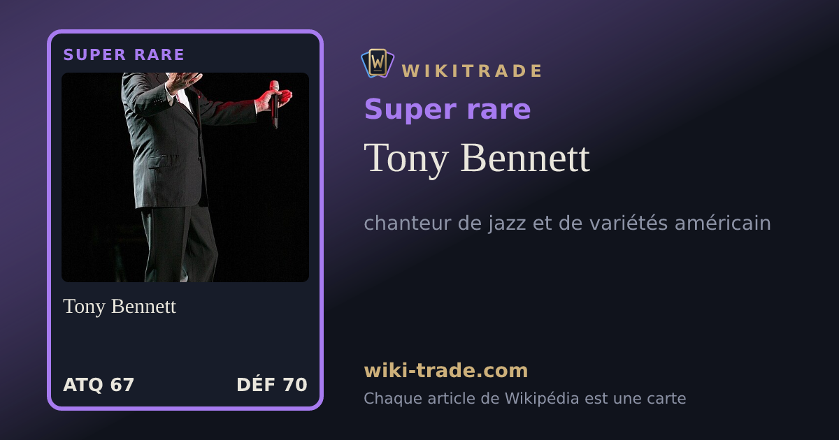 Tony Bennett — carte Super rare