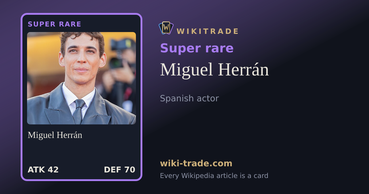 Miguel Herrán — Super rare card