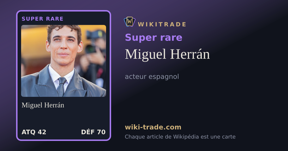 Miguel Herrán — carte Super rare