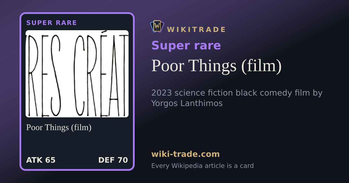 Poor Things (film) — Super rare card