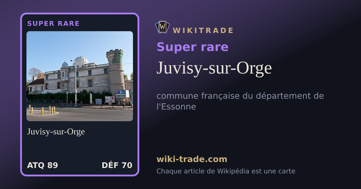 Juvisy-sur-Orge — carte Super rare