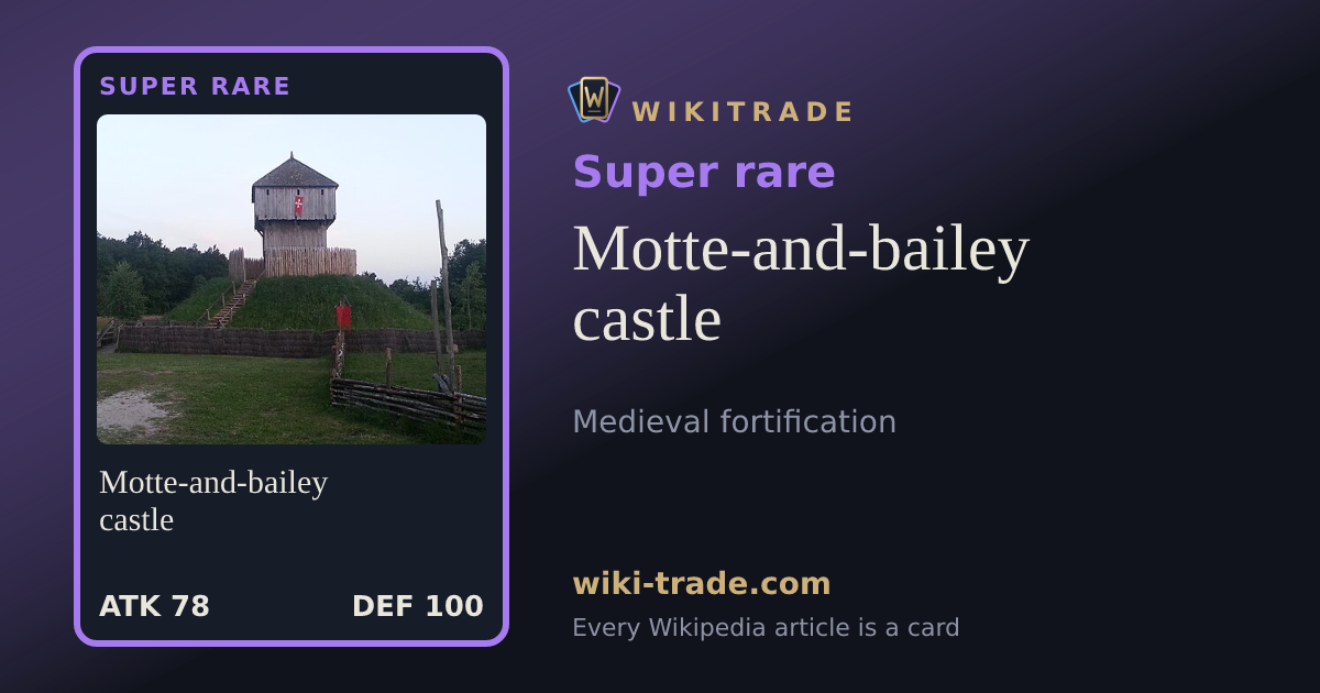 Motte-and-bailey castle — Super rare card