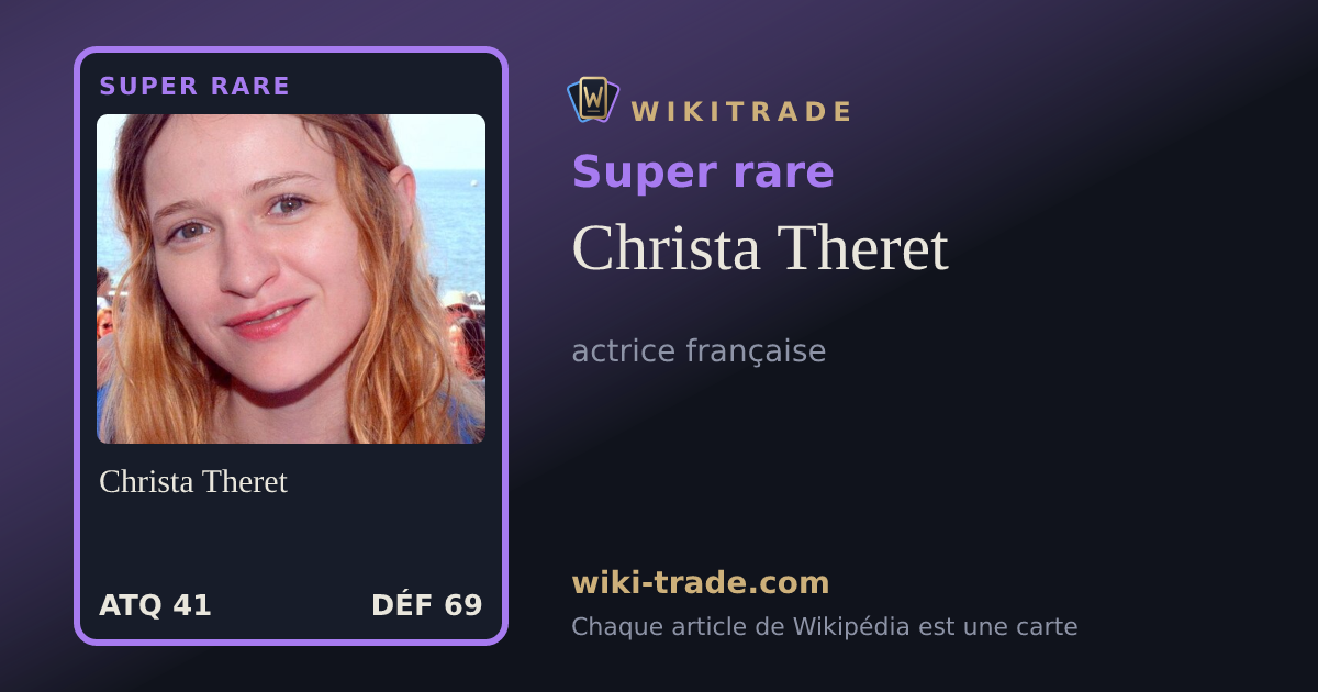Christa Theret — carte Super rare