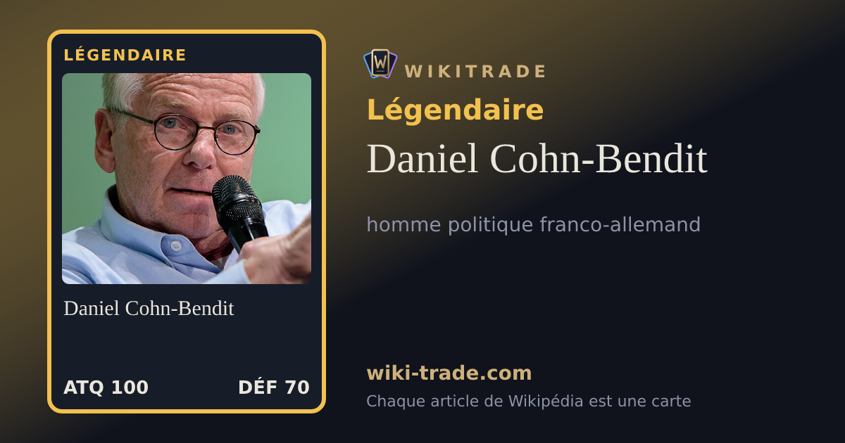 Daniel Cohn-Bendit — carte Légendaire