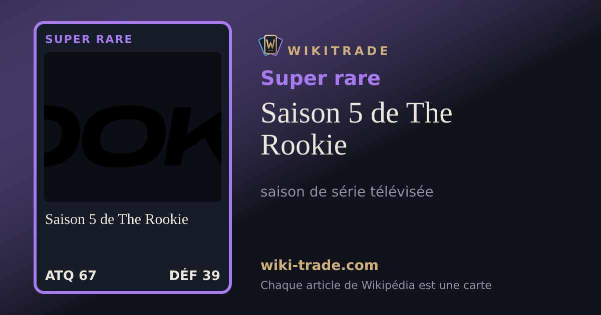 Saison 5 de The Rookie — carte Super rare