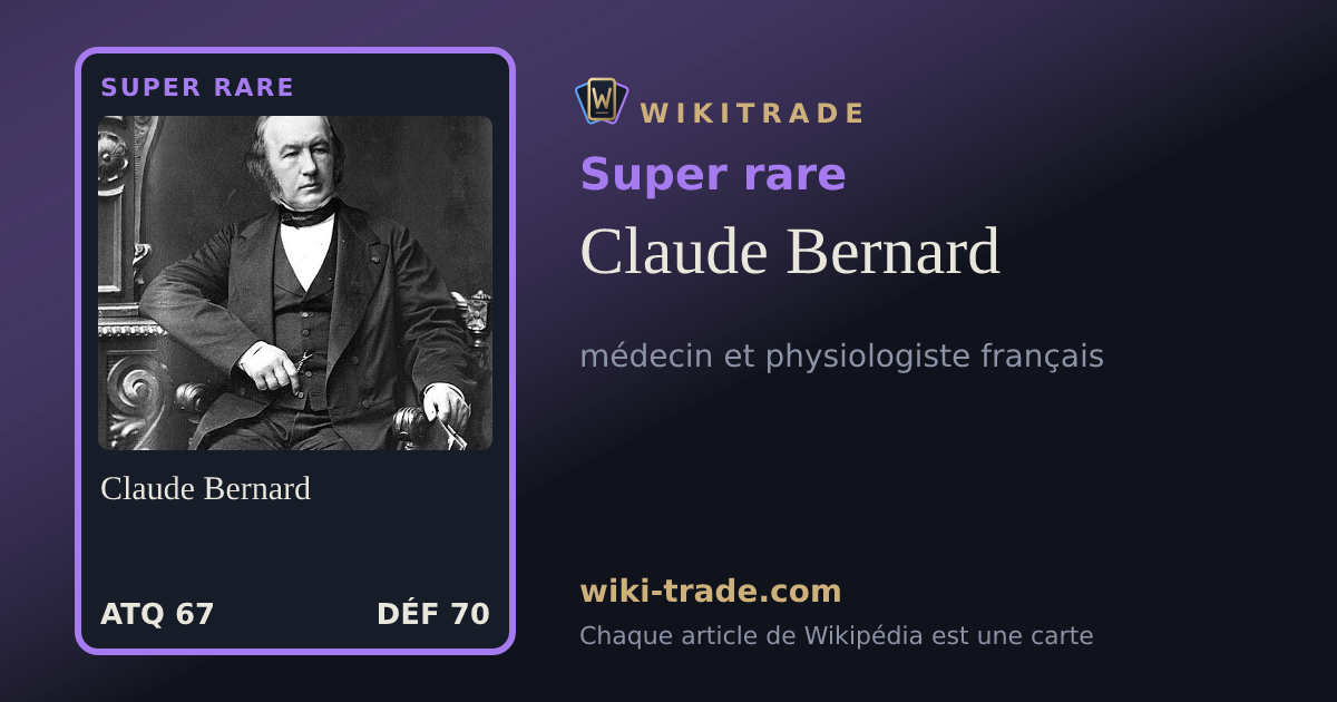 Claude Bernard — carte Super rare