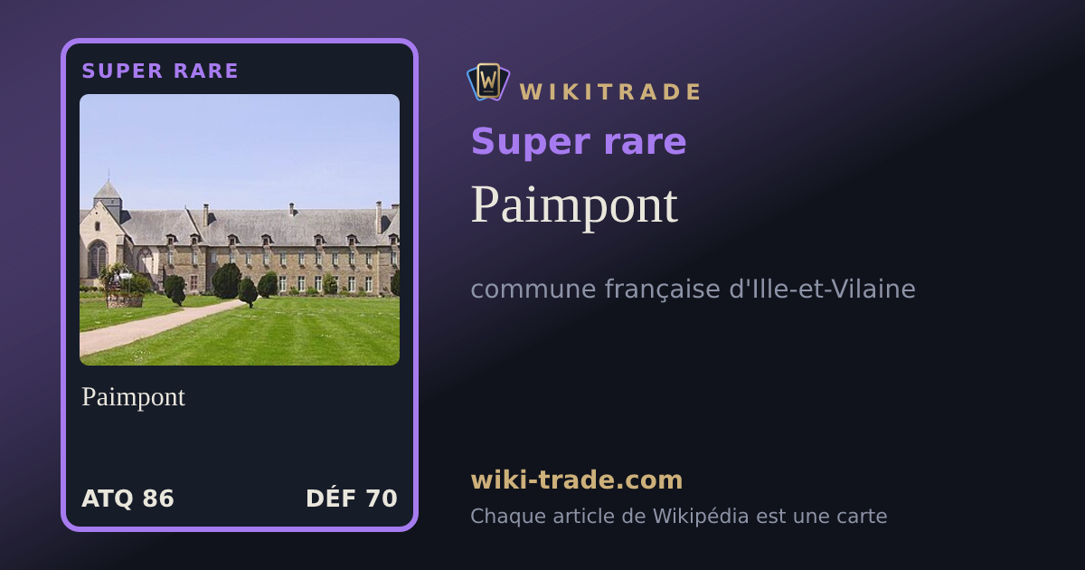 Paimpont — carte Super rare