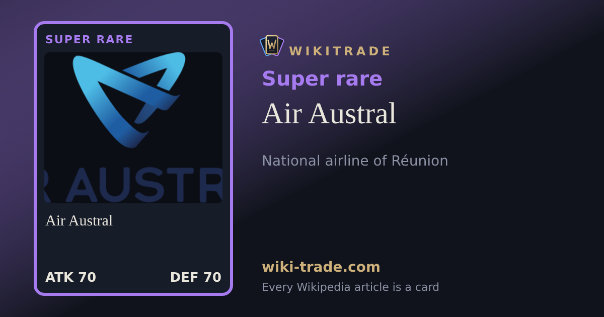 Air Austral — Super rare card