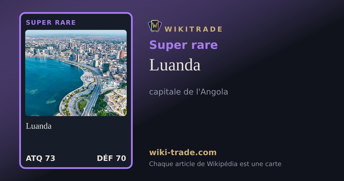 Luanda — carte Super rare