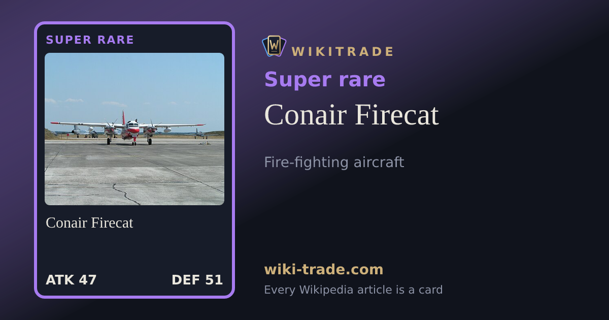Conair Firecat — Super rare card