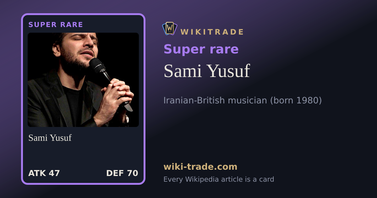 Sami Yusuf — Super rare card