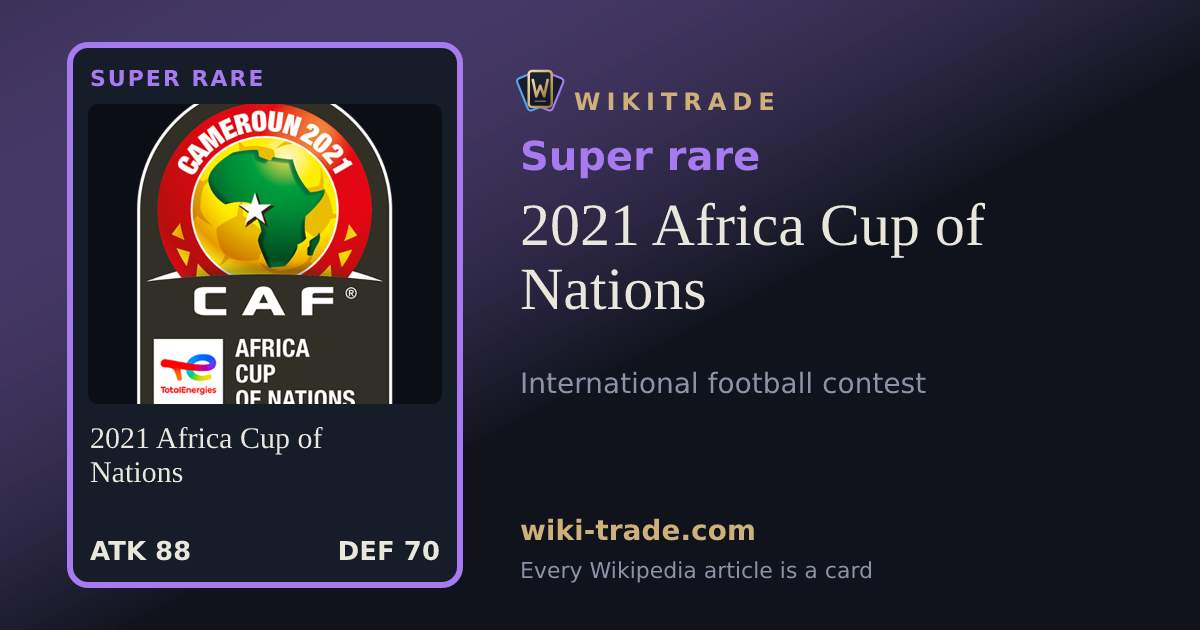 2021 Africa Cup of Nations — Super rare card