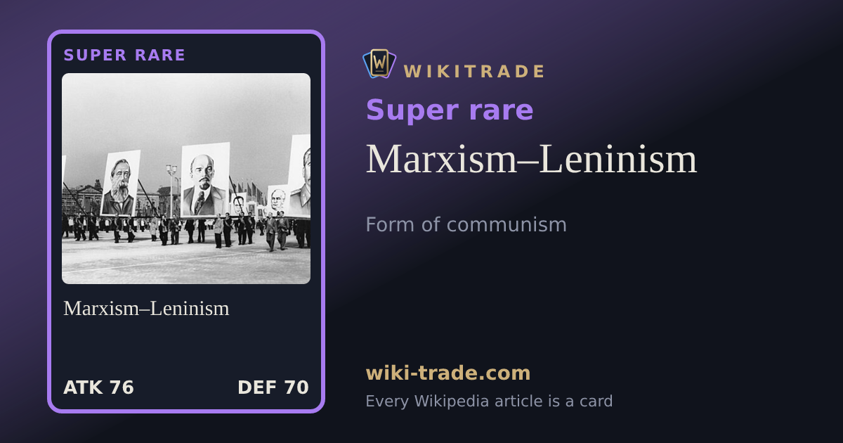Marxism–Leninism — Super rare card