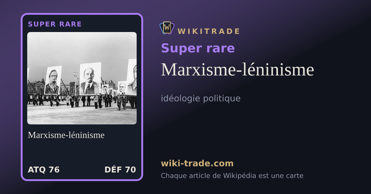 Marxisme-léninisme — carte Super rare