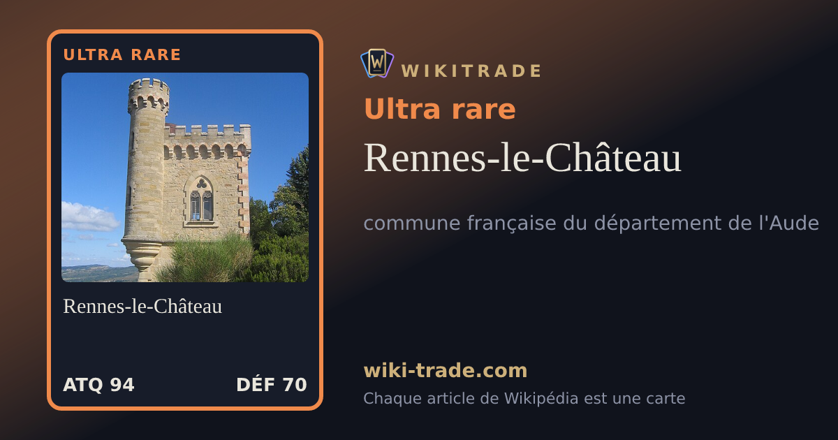 Rennes-le-Château — carte Ultra rare