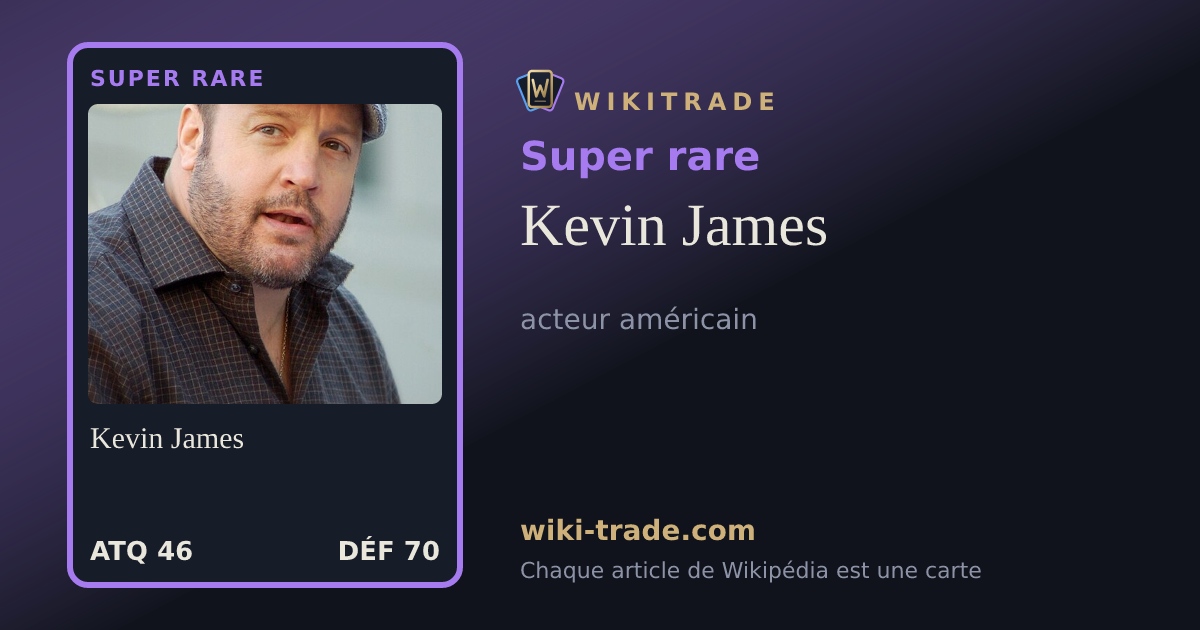 Kevin James — carte Super rare