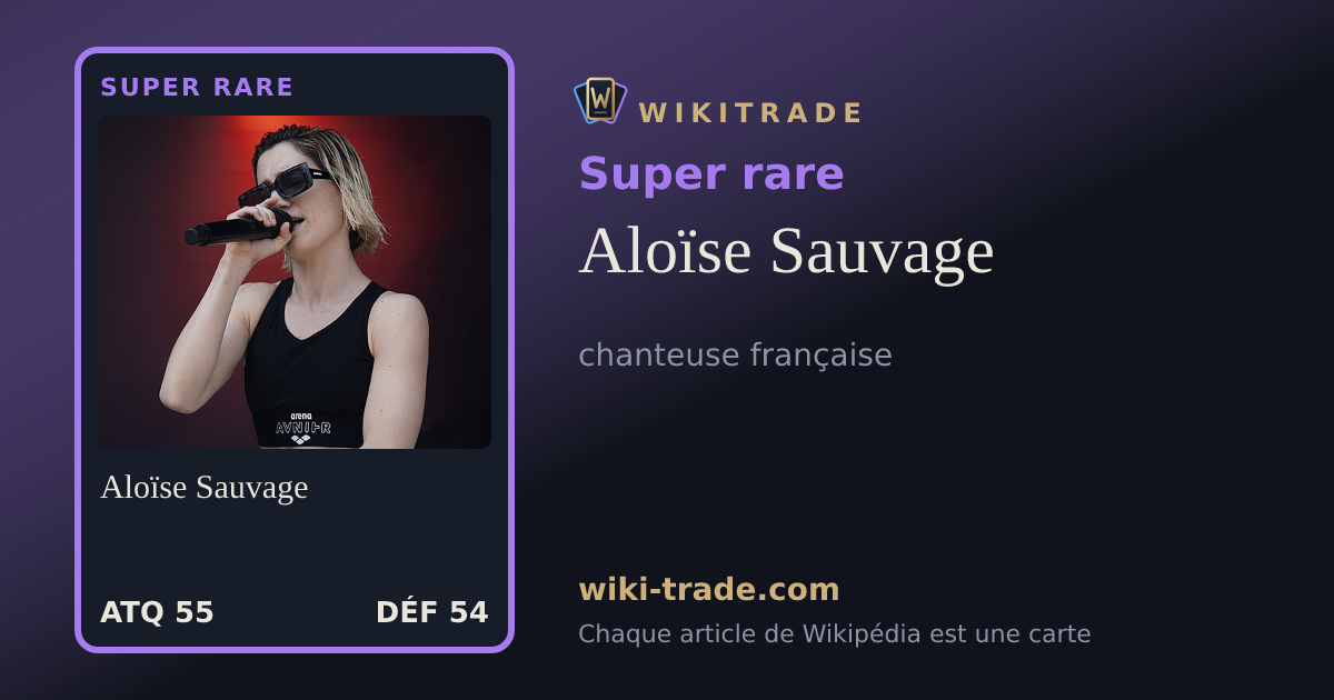 Aloïse Sauvage — carte Super rare