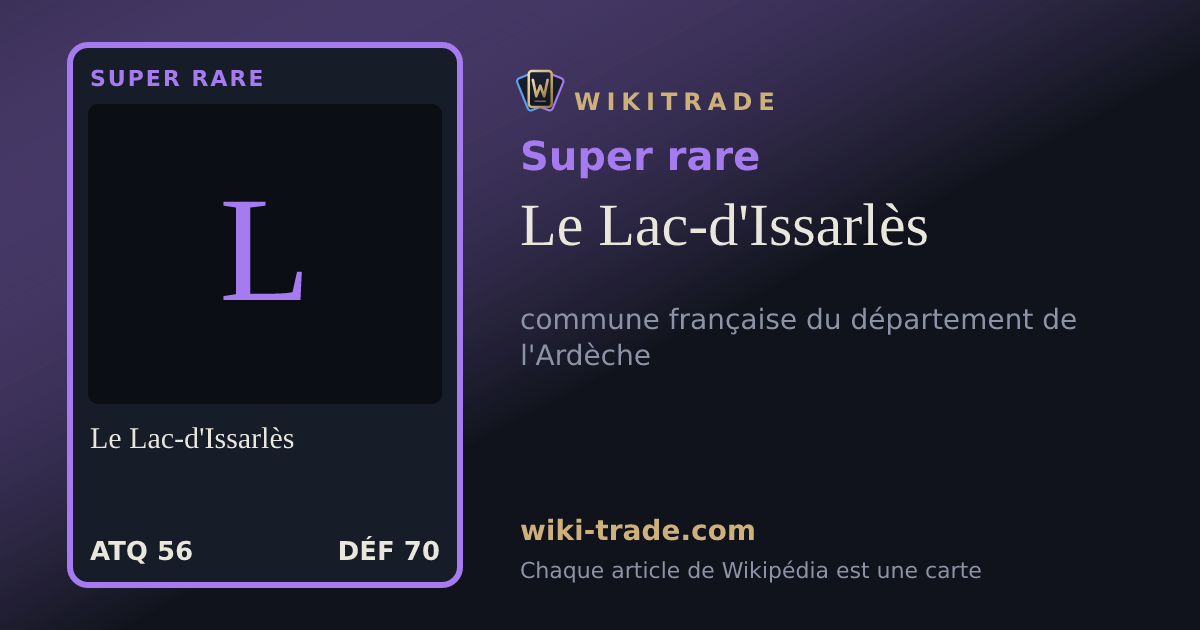 Le Lac-d'Issarlès — carte Super rare