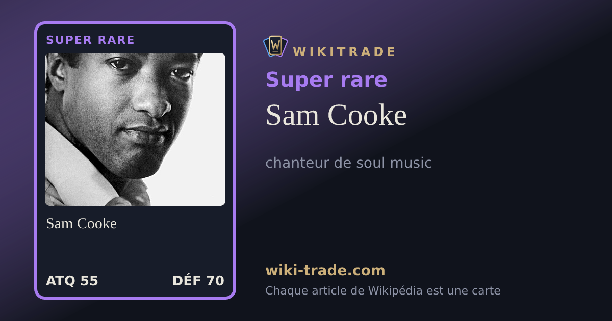 Sam Cooke — carte Super rare