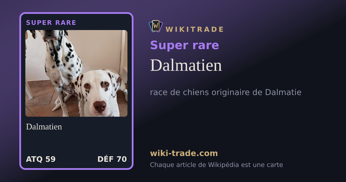 Dalmatien — carte Super rare