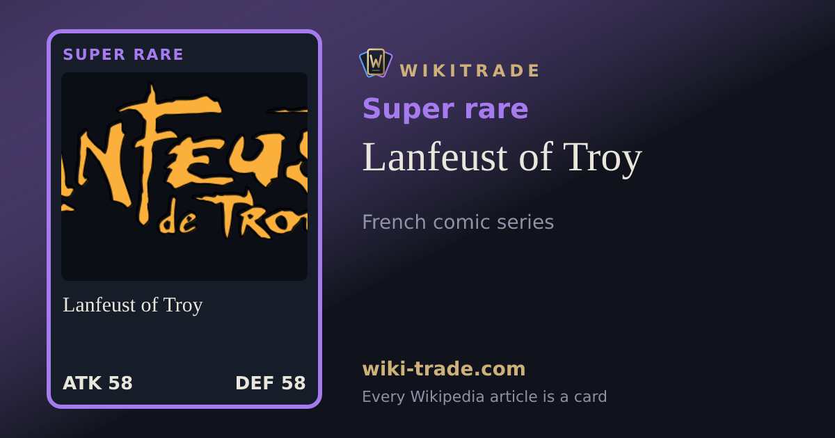 Lanfeust of Troy — Super rare card