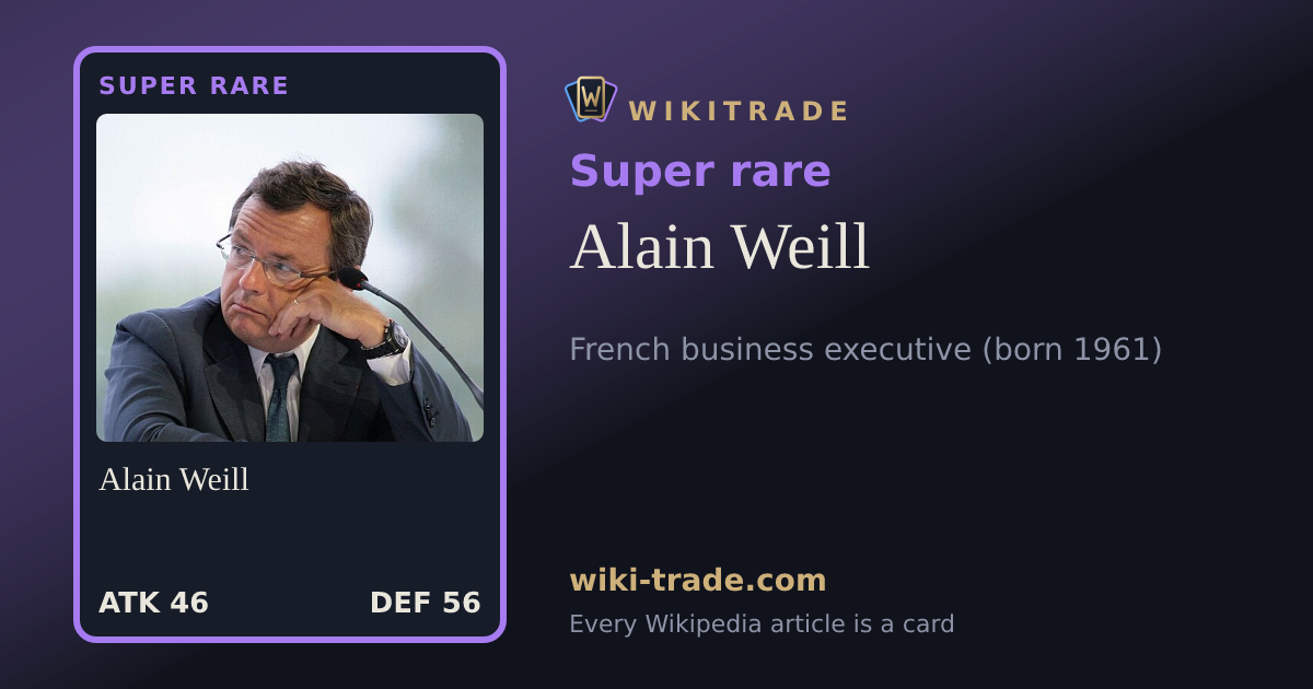 Alain Weill — Super rare card