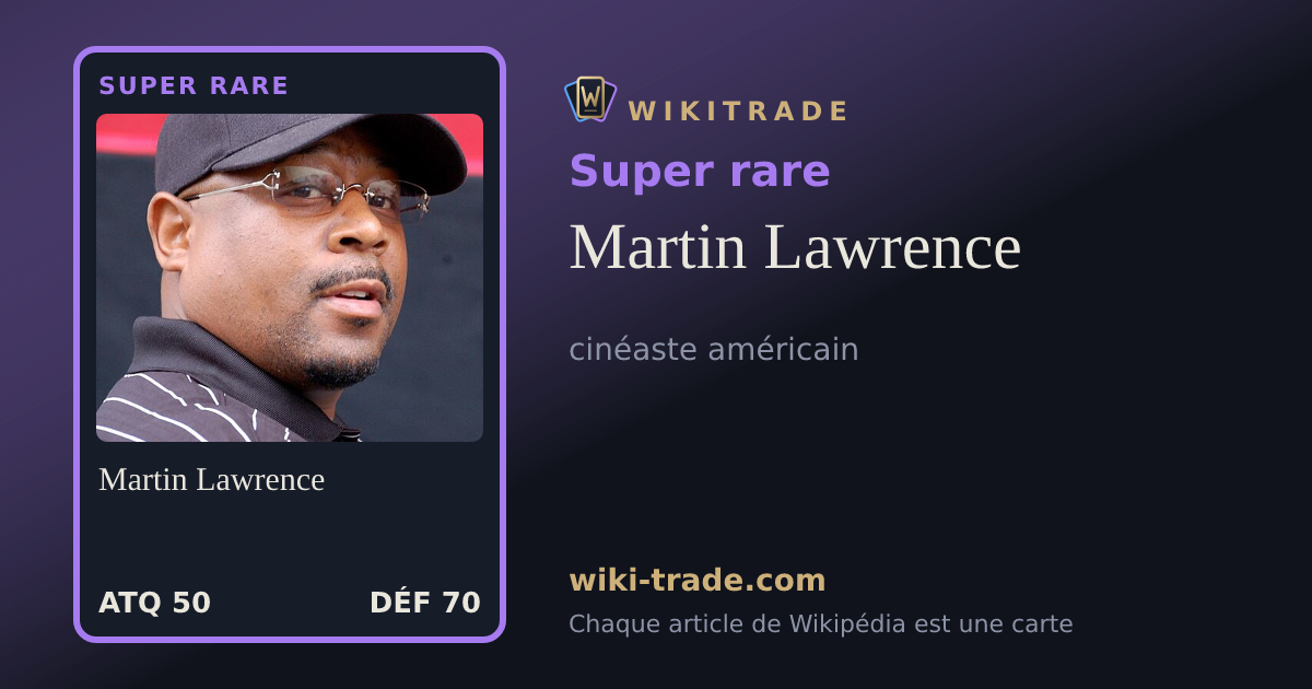 Martin Lawrence — carte Super rare
