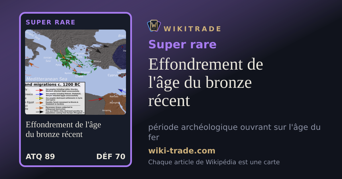 Effondrement de l'âge du bronze récent — carte Super rare