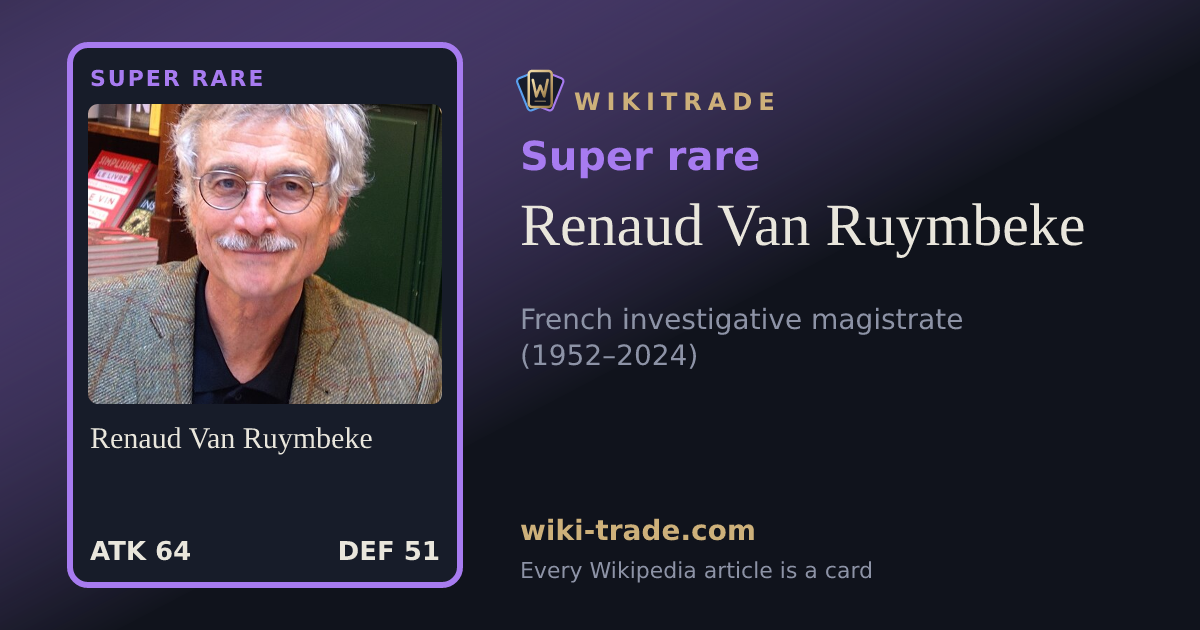 Renaud Van Ruymbeke — Super rare card