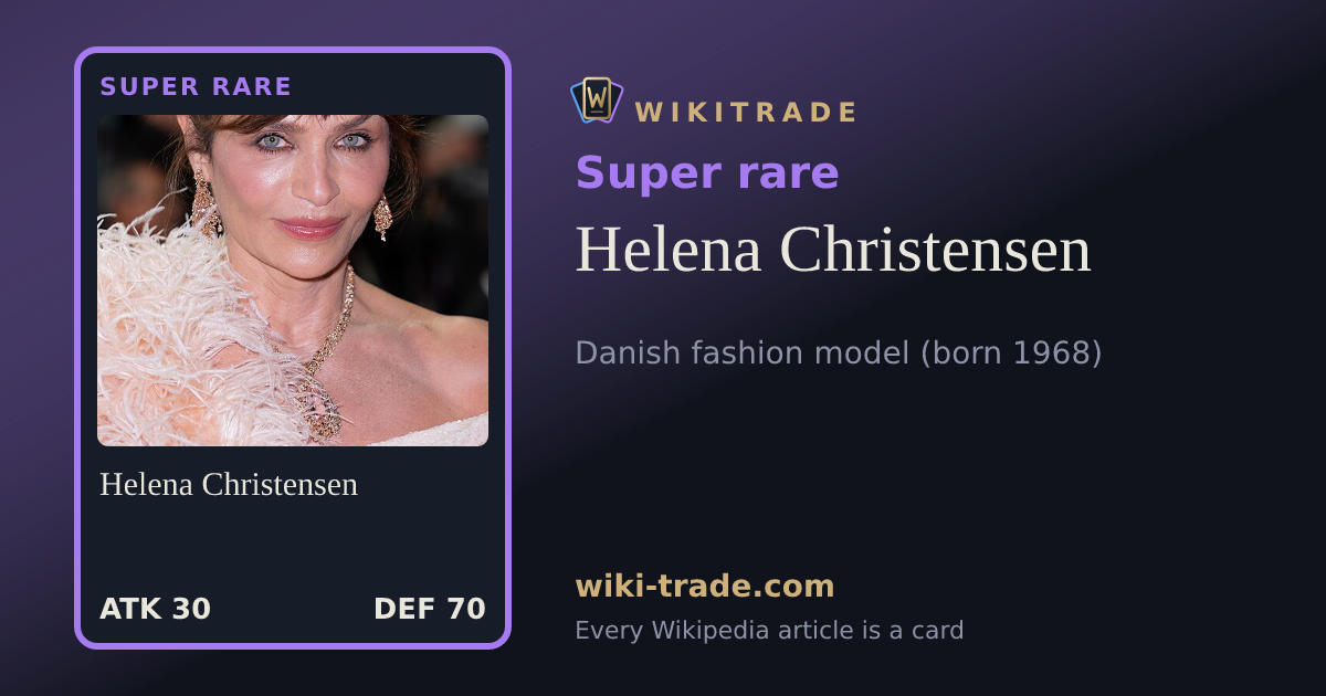 Helena Christensen — Super rare card