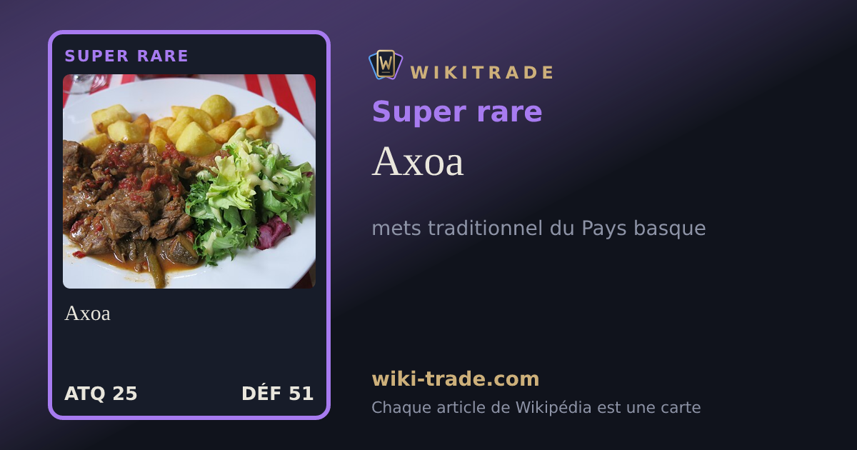 Axoa — carte Super rare