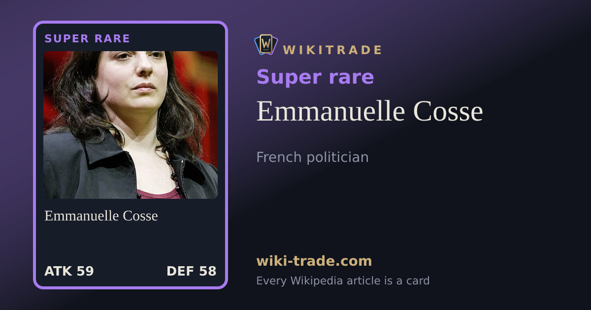 Emmanuelle Cosse — Super rare card