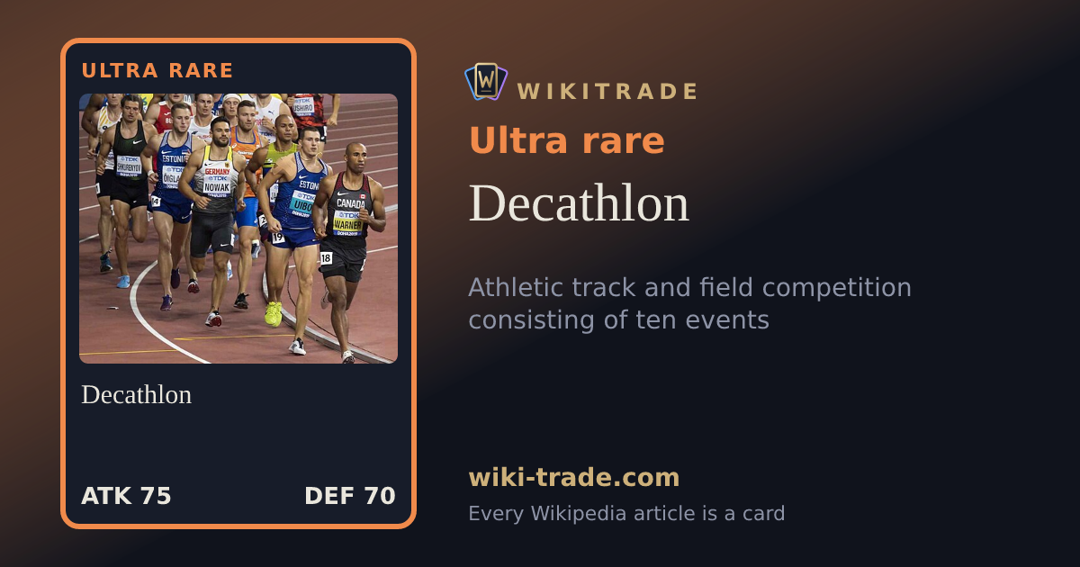Decathlon — Ultra rare card